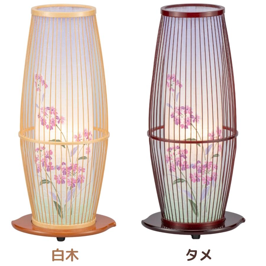新盆セット お盆用品・灯籠・京竹21号（タメ）桜草 高さ42 回転付き