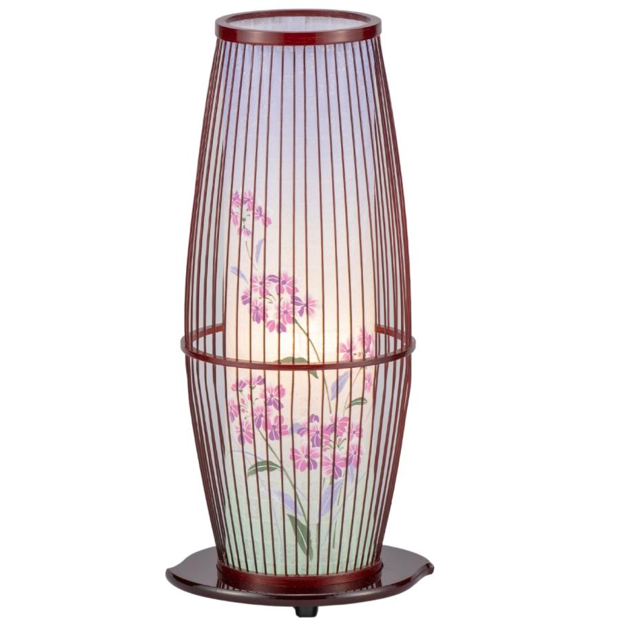 新盆セット お盆用品・灯籠・京竹21号（タメ）桜草 高さ42 回転付き