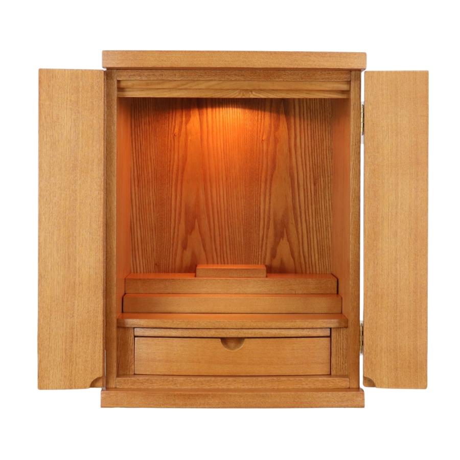 仏壇 リーク 18号 材質タモ 選べる3色 ライト ナチュラル コンパクト