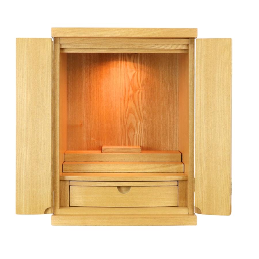 未開封・新品【ナチュラル・モダン仏壇】定価￥28.000 楽天市場】モダン仏壇 リーク18号 3色展開 高さ54cm タモ材 ミニ仏壇