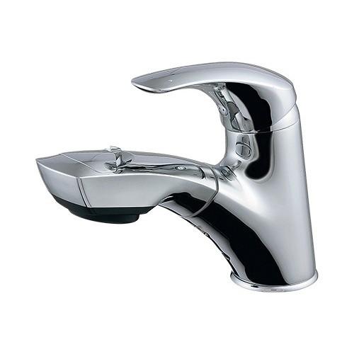 カクダイ（KAKUDAI） シングルレバー引出し混合栓 【184-002】 水道