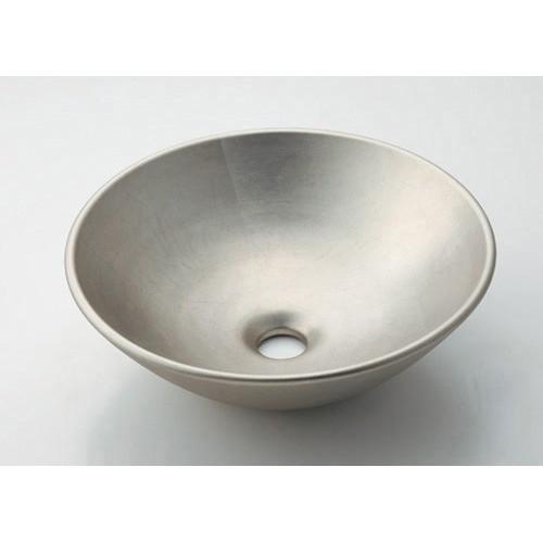 カクダイ 丸型手洗器//白銀 【493-095-T】 水栓金具・器