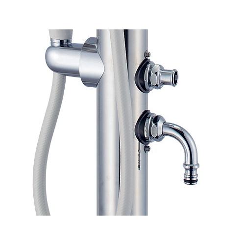 カクダイ 共用ステンレス双口シャワー混合栓柱（ペット用）【624-217】[新品]_2