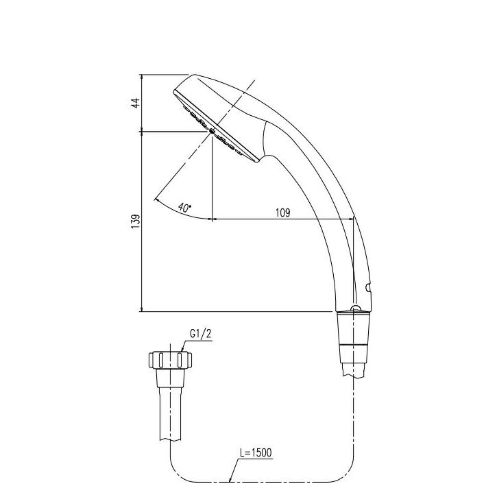 LIXIL（リクシル） 【BF-SC6BG-PU】LIXIL INAX バス シャワーヘッド