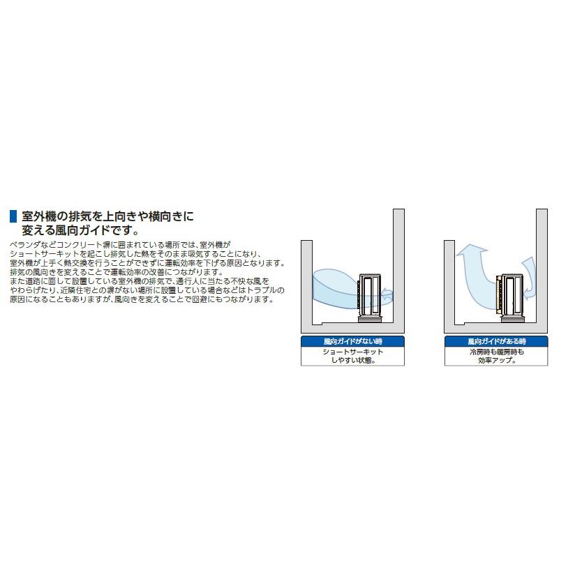 日晴金属 【C-FG-AL】風向ガイド 溶融亜鉛メッキ鋼板+粉体塗装【日晴