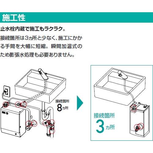 INAX 【手洗い用 自動水栓＆温水器セット】 加温自動水栓 EAAM-200EV2