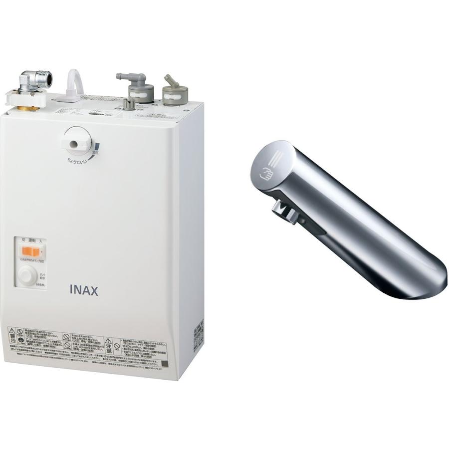 INAX・LIXIL 電気温水器 3L ゆプラス 自動水栓一体型壁掛 適温出湯 自動水栓：オートマージュA