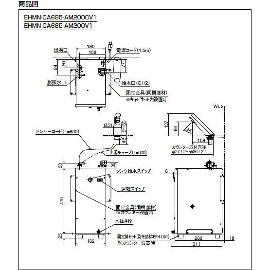 INAX（イナックス） EHMN-CA6S7-AM203V1 ・イナックス・・リクシル