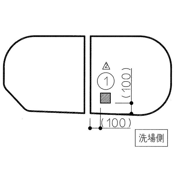 TOTO 【EKKS4ALAA21WN】TOTO 風呂ふた 部品 140ラウンド軽量蓋2枚L