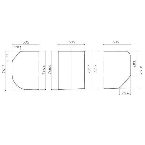 【新品未使用】TOTO 風呂フタ 3枚割　EKKS6NRAA31WN TOTO 【EKKS6ARAA31WN】TOTO 風呂ふた 部品 160ラウンド軽量蓋3枚R