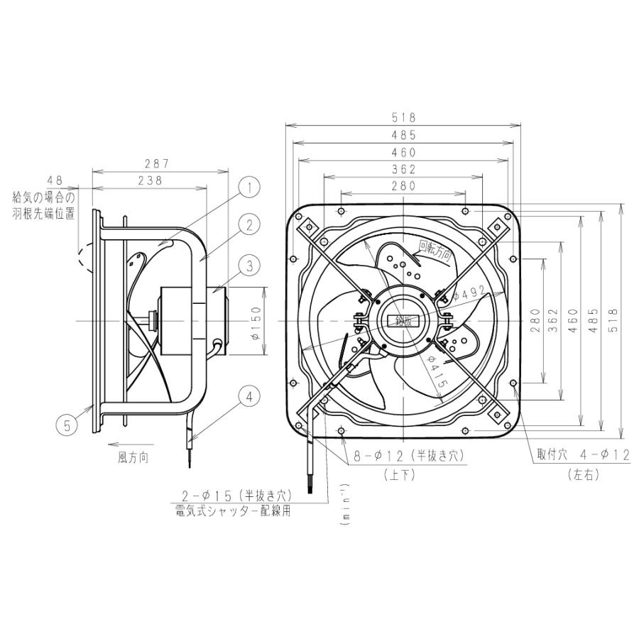 Panasonic（パナソニック） 【FY-40KTV3】パナソニック 換気扇 有圧