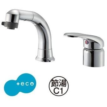 送料無料】三栄水栓 シングルスプレー混合栓（洗髪用）【K37110EJV-C  