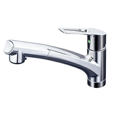 KVK 流し台用シングルレバー式シャワー付混合栓 KM5021TEC キッチン用e 