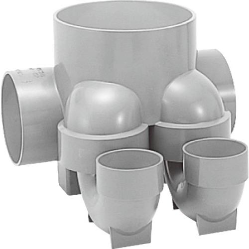 下水道関連製品＞ビニマス＞MX 125-200シリーズ 2本トラップ(MX-UTW) MX-UTW右125X100S-200 Mコード：41497 前澤化成工業