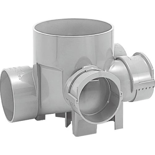 下水道関連製品＞ビニマス＞MA 125-200シリーズ 平行／90度合流段差付(H-YS) MA-H-YS右125X100-200 Mコード：41506 前澤化成工業