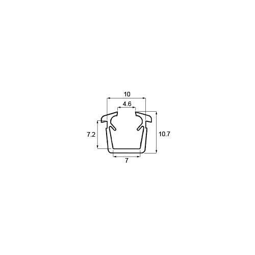 LIXIL・新日軽 【NETBL00184】 １０ｍｍ溝幅用グレチャン（ガラス厚６〜７ｍｍ用） 窓（サッシ）部品[SVTK714S01×10メートル巻] 【純正品】｜mary-b｜06