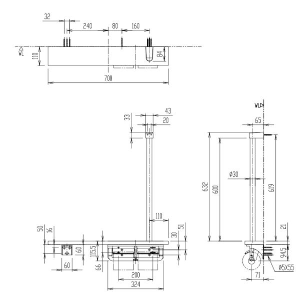 手すり トイレ NKF-3WU2 木製 手すり INAX イナックス LIXIL リクシル 紙巻器 トイレットペーパーホルダー付 棚手すり :nkf-3wu2:換気扇の通販ショップ  プロペラ君 - 通販 - Yahoo!ショッピング