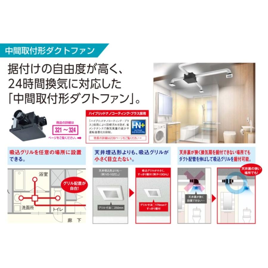三菱電機（MITSUBISHI ELECTRIC） V-15ZMVC3 三菱 換気扇 中間取付形