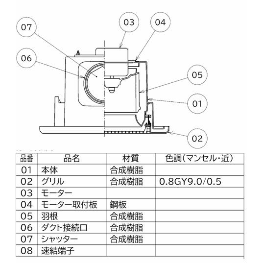 三菱電機（MITSUBISHI ELECTRIC） 在庫あり 三菱 VD-15ZC14 ダクト