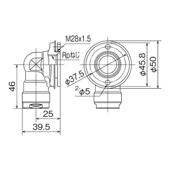 オンダ製作所 ONDA 【WL78-1313-S】 業務用シンク対応貫通継手 オンダ製作所 ONDA 【WL78-1313-S】 業務用シンク対応貫通継手