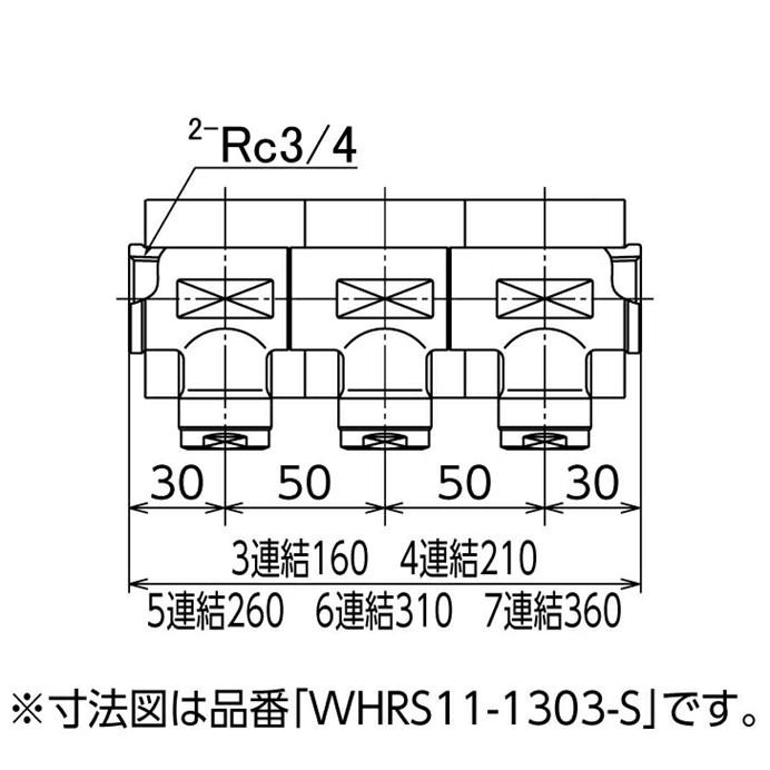 オンダ製作所 【WRHS11-1305-S】 回転ヘッダーセット Rc3/4×2口+13A 