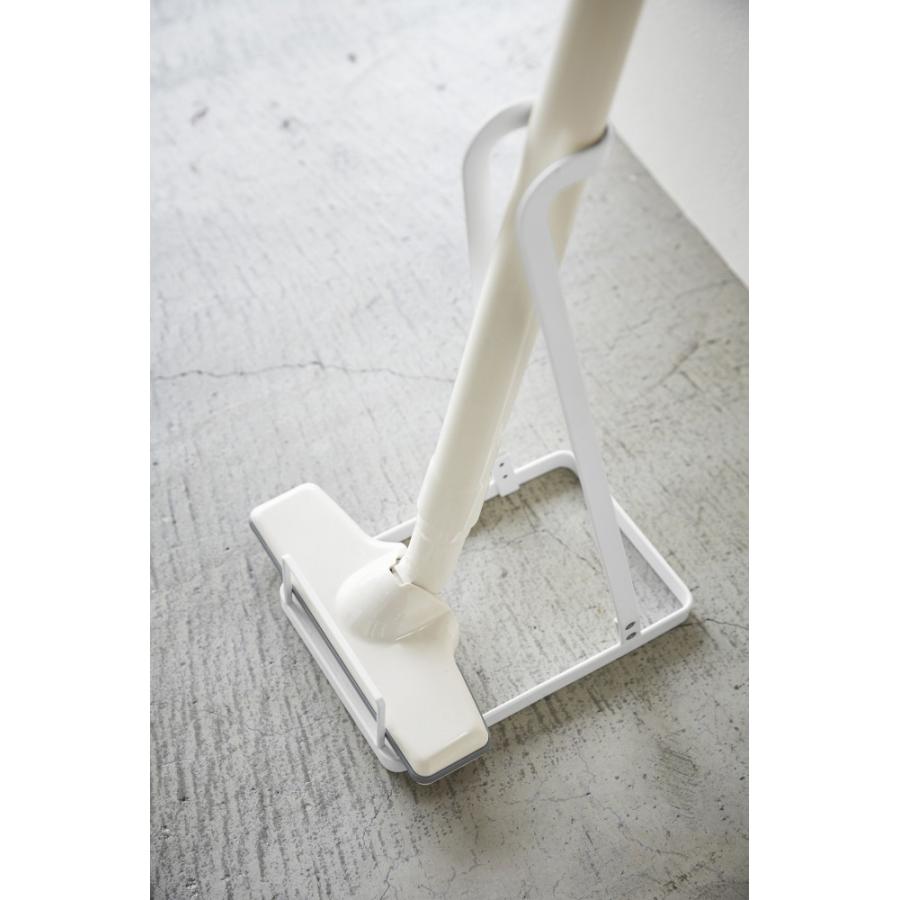 【山崎実業全品ポイント5倍】【3275】　スティッククリーナースタンド　プレート　ホワイト　stick cleaner stand　【山崎実業】 4903208032759｜mary-b｜03