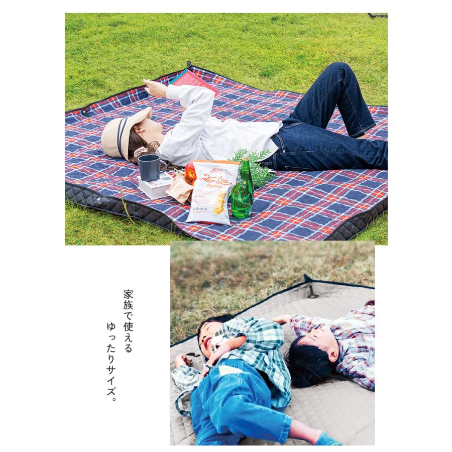 レジャーシート ピクニックシート キャンプシート 200×200 子供 厚手 大判 おしゃれ 一人用 2人用 ペグ穴 ペグ付き 撥水 軽量 ベージュ グレー 運動会 |  | 10