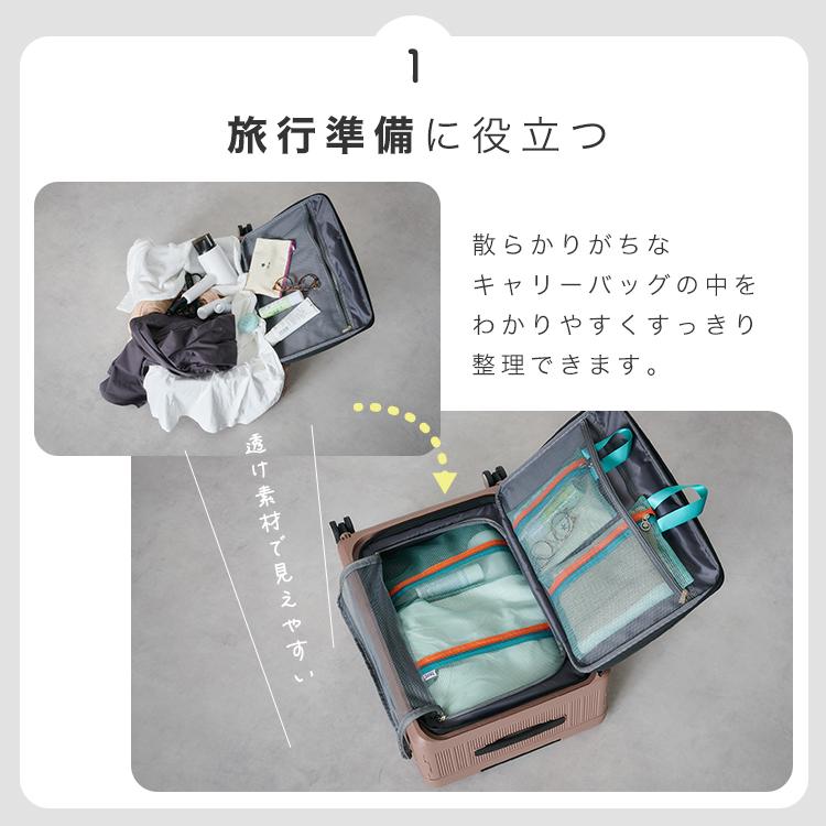 タグ付き 新品 未開封 未使用 トラベルポーチ メッシュ 赤 Lサイズ 大 クーポンでさらにお得】 トラベルポーチ 4点セット バイカラー