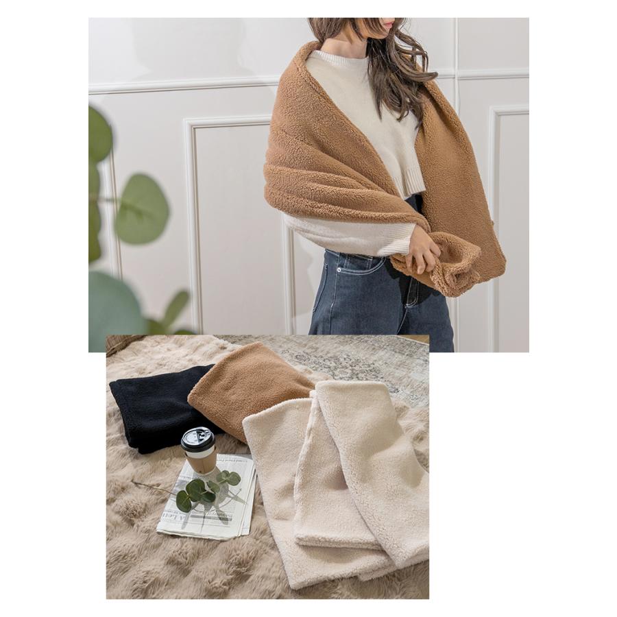 在庫処分 ボア ストール 大判 厚手 秋冬 おしゃれ マフラー レディース