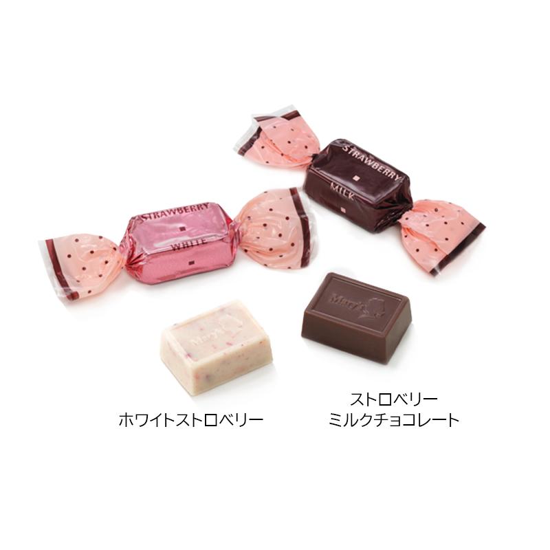 ムギチョコレート ストラップ ストロベリー メリーチョコレート ストロベリーカカオ 38g チョコレート 苺 個包装