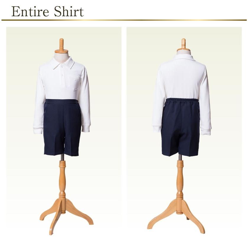 子供服 子供 キッズ 幼児 男女兼用 長袖 ポロシャツ シャツ 吸水速乾 白 110cm 120cm 130cm お受験 面接 通園 通学 冠婚葬祭 発表会 幼児教室 体操教室 104 |  | 05