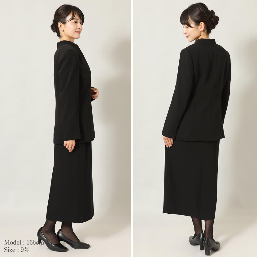 未使用　メアリーココ　ブラックフォーマル　礼服　3点セット MaryCoco（メアリーココ） 喪服 礼服 3点セット 日本製 レディース