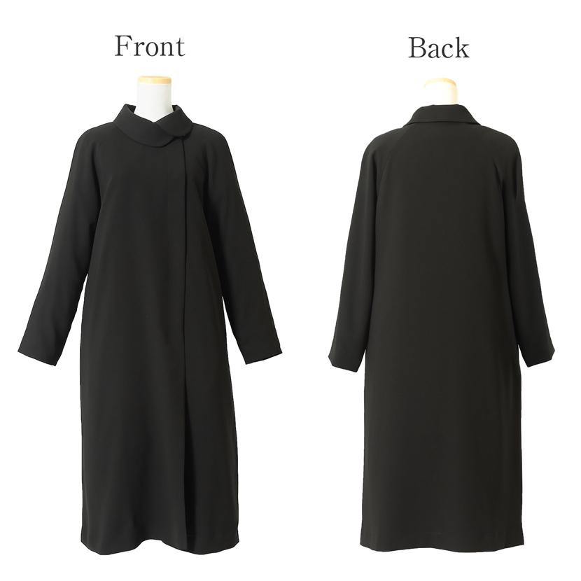 コート ブラックフォーマル フォーマルコート レディース  礼服 喪服 葬式 法事 結婚式 冬 秋 キルティングライナー ショールカラー M L LL 3L KC-1200の画像