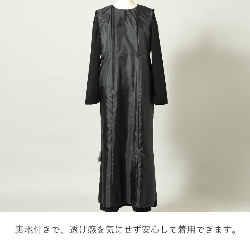 喪服 セレモニー 卒業式 母 ワンピース kaene ブラックフォーマル 洗える 日本製 レディース 黒 ブラック 紺 ネイビー 入学式 マーメイド M L XL kn-057op_15