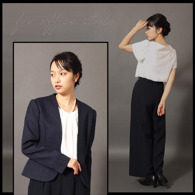 セレモニースーツ ワイドパンツ レディース 3点セット セット スーツ 