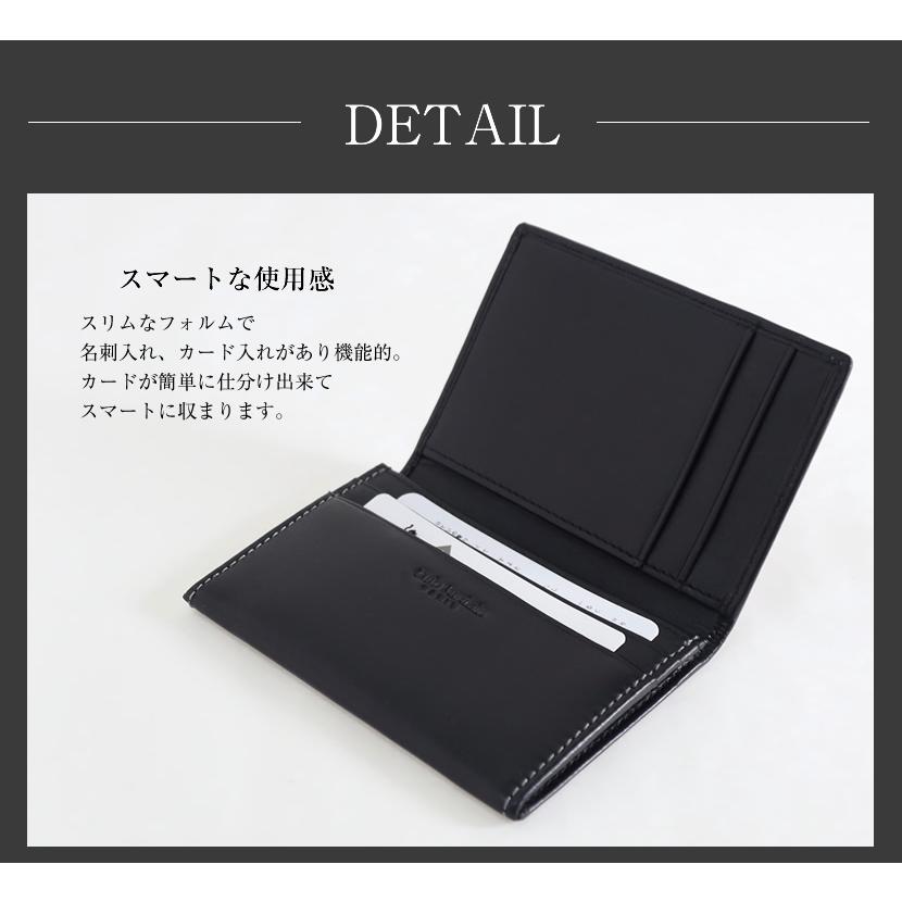 カードケース メンズ 牛革ブラック 黒 高級 皮革 レザー 紳士用