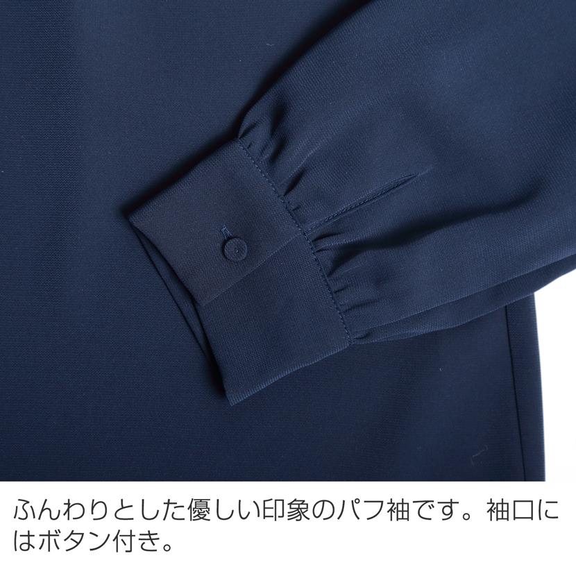 madameHcloset　洗えるブラウス長袖　ネイビー　サイズ38 madameHcloset 洗えるブラウス長袖 ネイビー サイズ38 madameHcloset