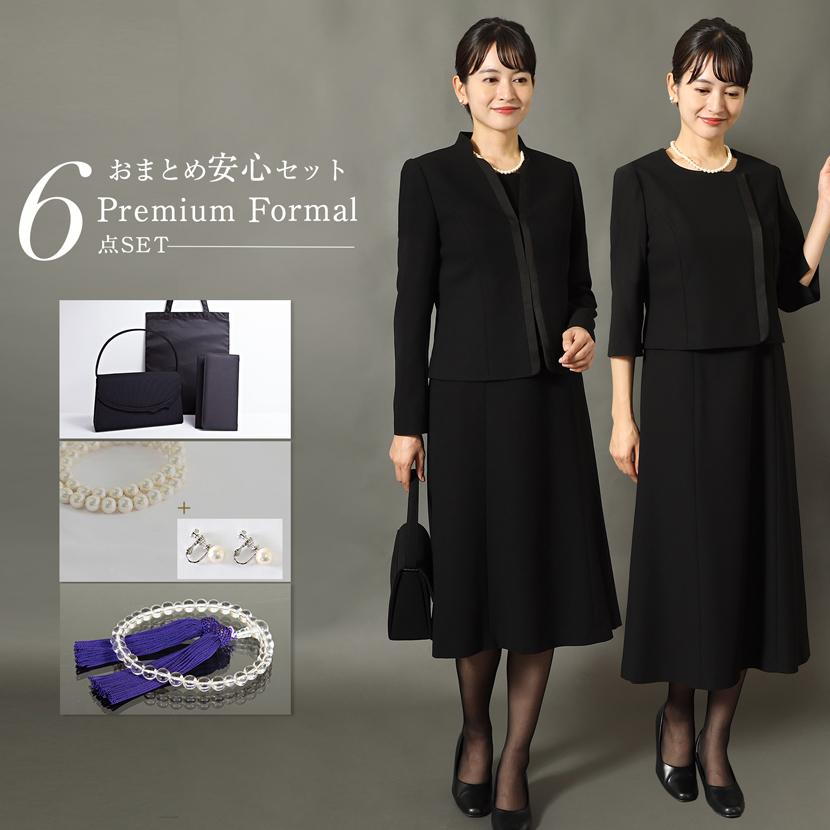 おまとめ安心6点セット 選べるワンピース ブラックフォーマル