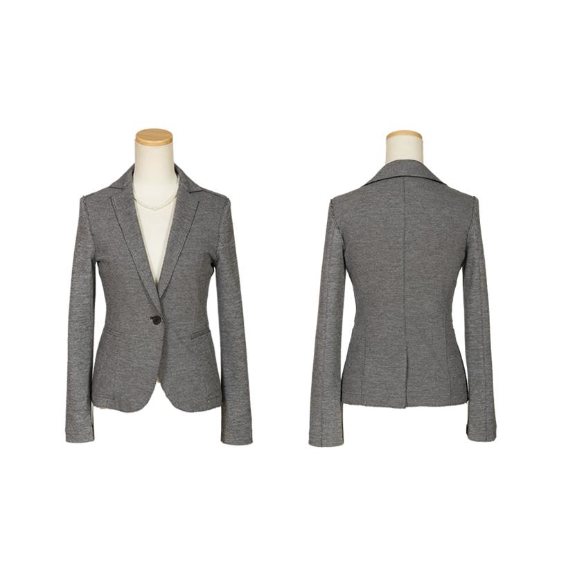 ジャケット アウター フォーマル レディース テーラード ニット素材