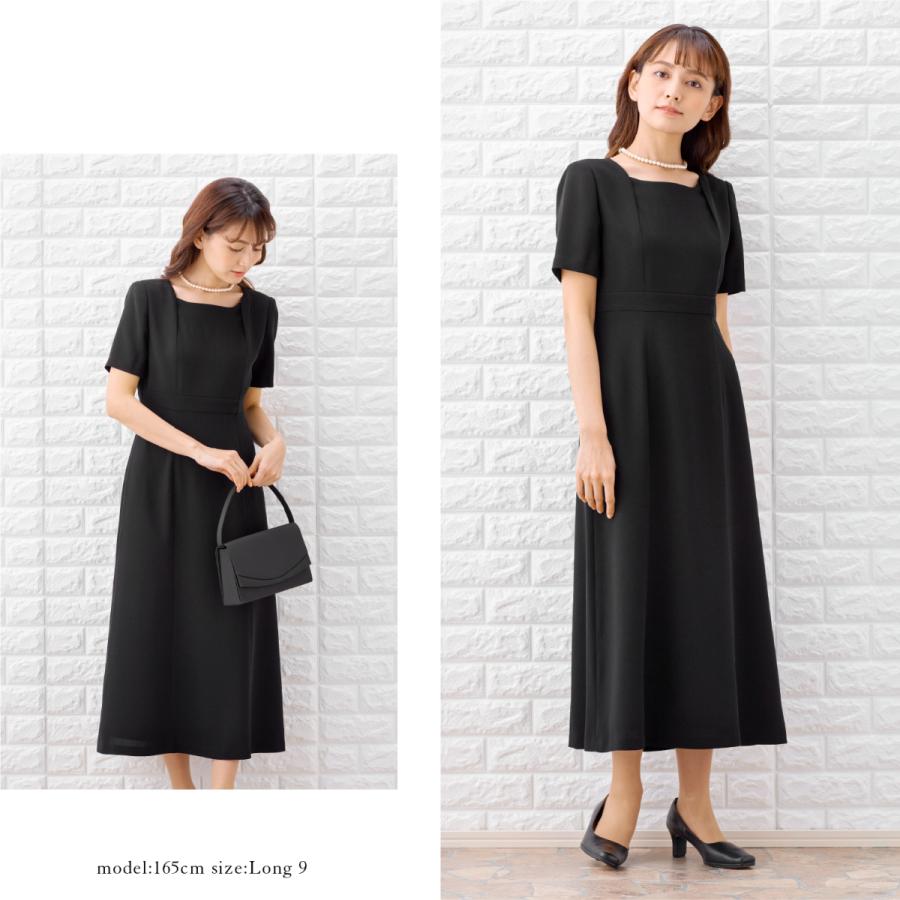 喪服 レディース  礼服 卒業式 入学式 ロング丈 ブラックフォーマル スーツ  洗える ワンピース オールシーズン 女性 礼服 ママスーツ　爆買 | MARGUERITE GOLD | 15