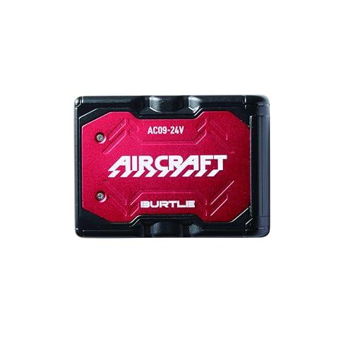 最新24V 新品 バートル AC09 バッテリー レッド 充電器付き空調服用 バートル AC09 24Vリチウムイオンバッテリー メタリックレッド BURTLE