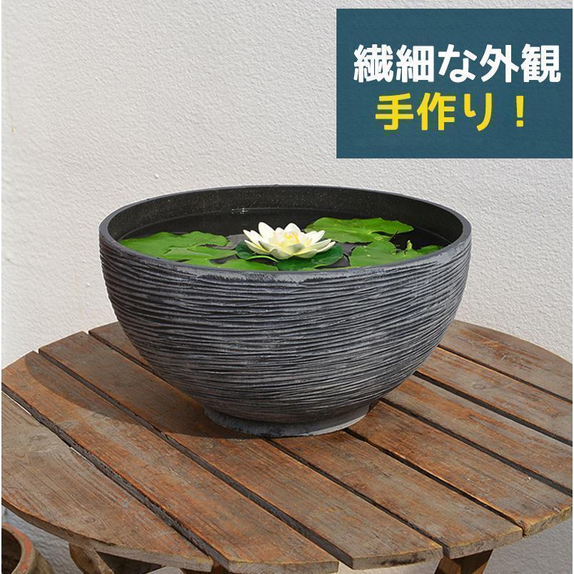 金魚鉢 睡蓮鉢 大型 屋外飼育 メダカ 鉢 プラスチック製の模造石 錦