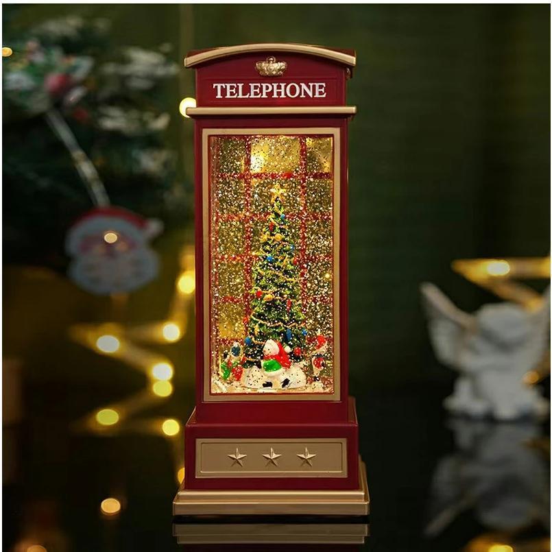 スノードーム クリスマスオルゴール メリーゴーランドオルゴール