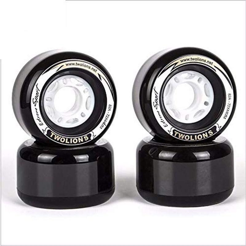 Twolions Skate 82A PU 72mm x 44mm ドリフトスケート 交換用ホイール フリーライン?スケート用 (4ピースの