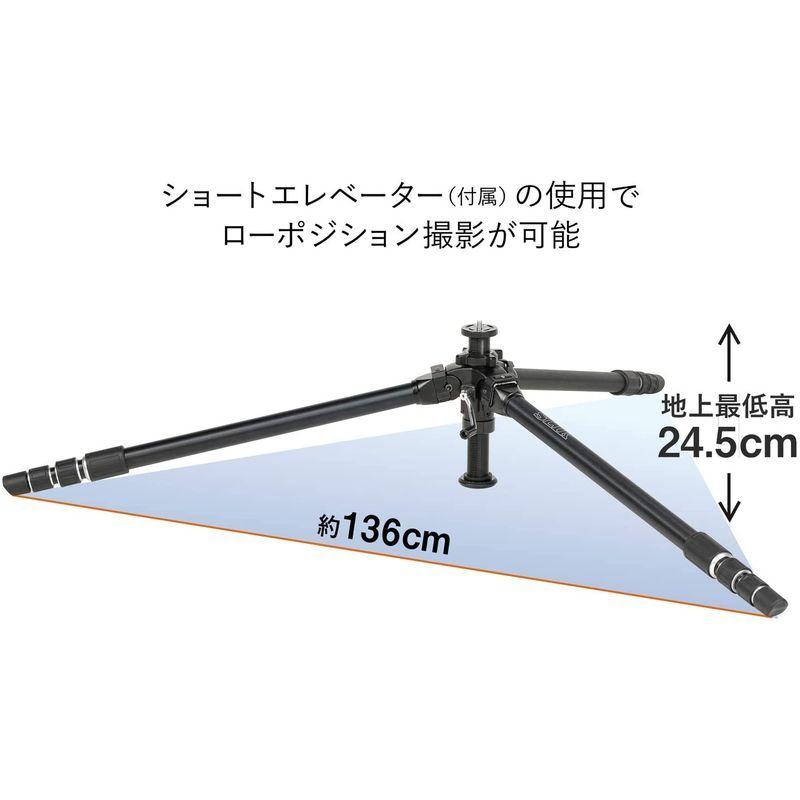 【最終値下げ】 SLIK 三脚 ザ プロフェッショナル 4 NS 脚単体 4段 超大型 ショートエレベータ付属 109502 【1086337687】(38793円)