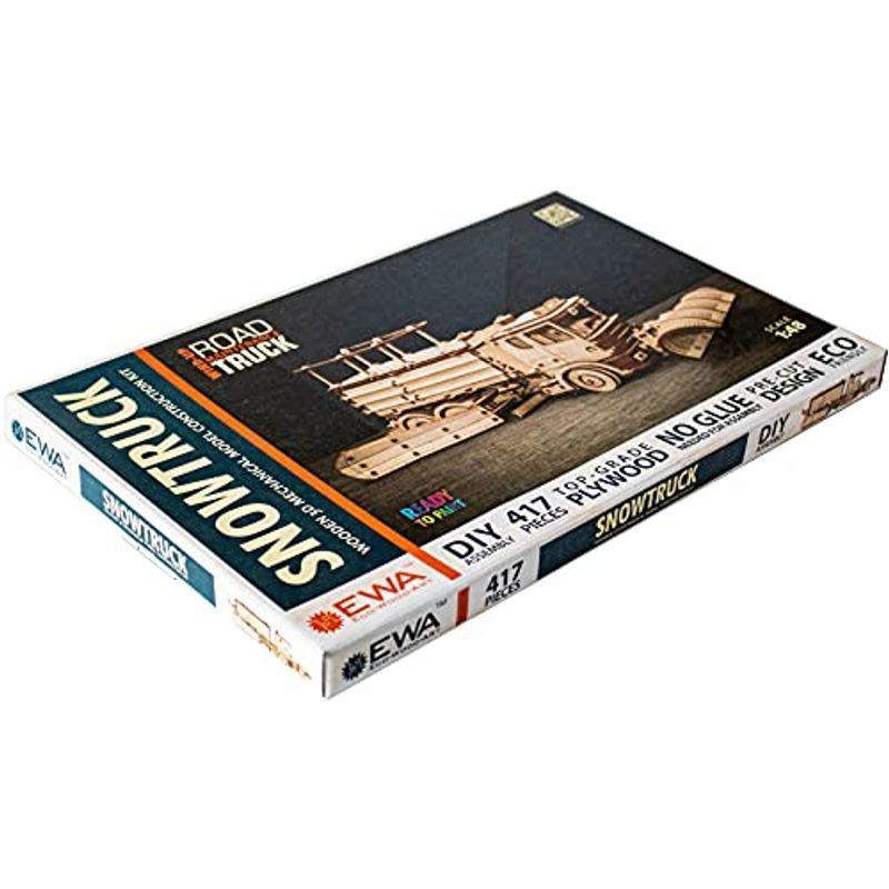 EWA Eco-Wood-Art Wooden Models Snowtruck