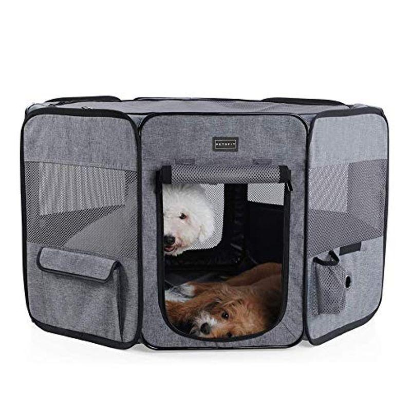 Petsfit 折りたたみサークル 八角形 プレイサークル 屋外 犬猫兼用 猫の分娩室 犬小屋 屋外サークル メッシュ 屋根付き M L ピ ならショッピング ランキングや口コミも豊富なネット通販 更にお得なpaypay残高も スマホアプリも充実で毎日どこから