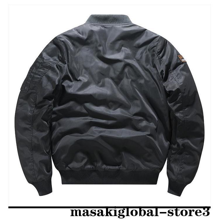 ジャケット メンズ スタジャン MA1 ミリタリージャケット ライトアウター ブルゾン MA-1 ジャンパー アウター フライトジャケット 刺繍 定番｜masakiglobal-store3｜08