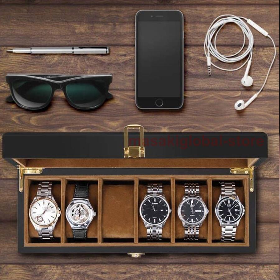 木製時計ケース 腕時計収納ボックス コレクションケース ウォッチボックス 高級 時計ディスプレイ｜masakiglobal-store｜05