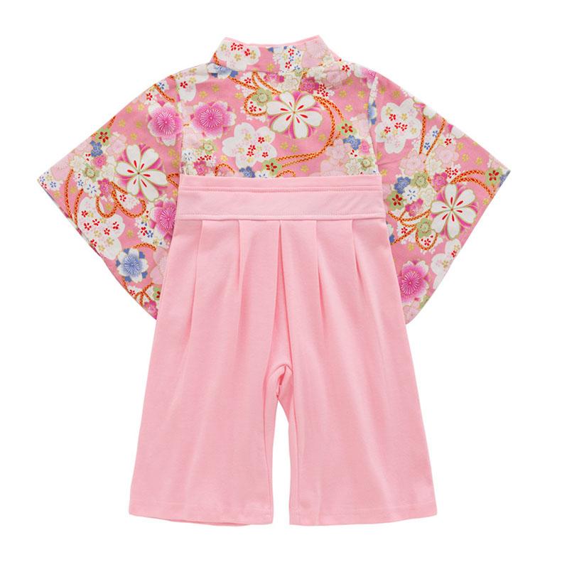 袴 ロンパース 女の子 ベビー キッズ 和服 ボタン お宮参り お食い初め 出産祝い 赤ちゃんお祝い服装 七五三 百日祝い 衣装 子どもの日 5月|masamasa777|03